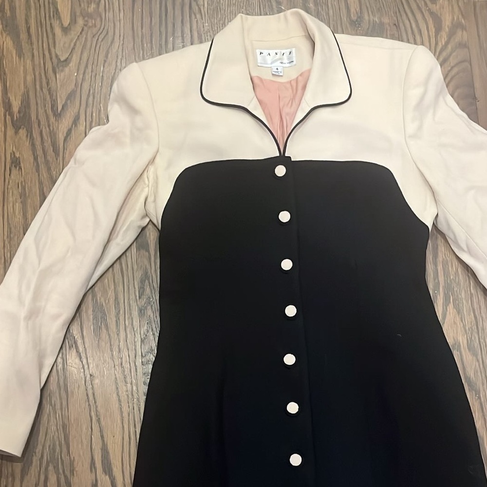 Two tone vintage blazer dress/jacket - Picture 5 of 6